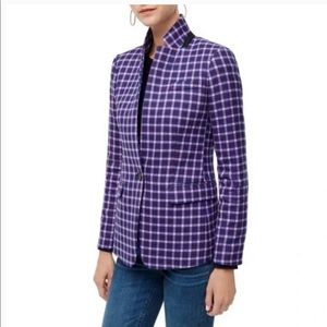 J. Crew Violet Checkered Blazer